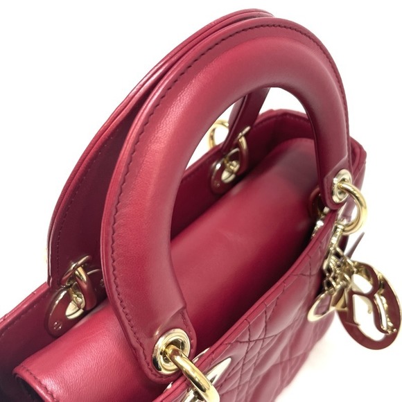 Christian Dior Lady Dior My ABCDior Lambskin Small - Red - Picture 5 of 8